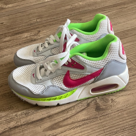 Nike Shoes - NIKE AIR white & neon shoes